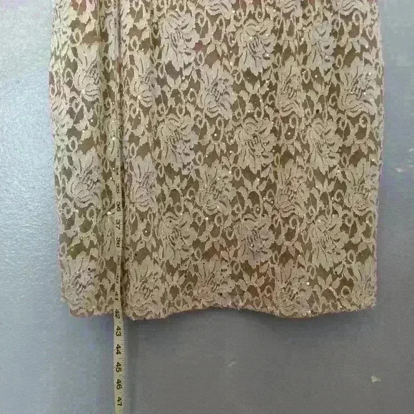 Cardalite Women's Dress Nude/tan sequined 2X - Picture 10 of 15